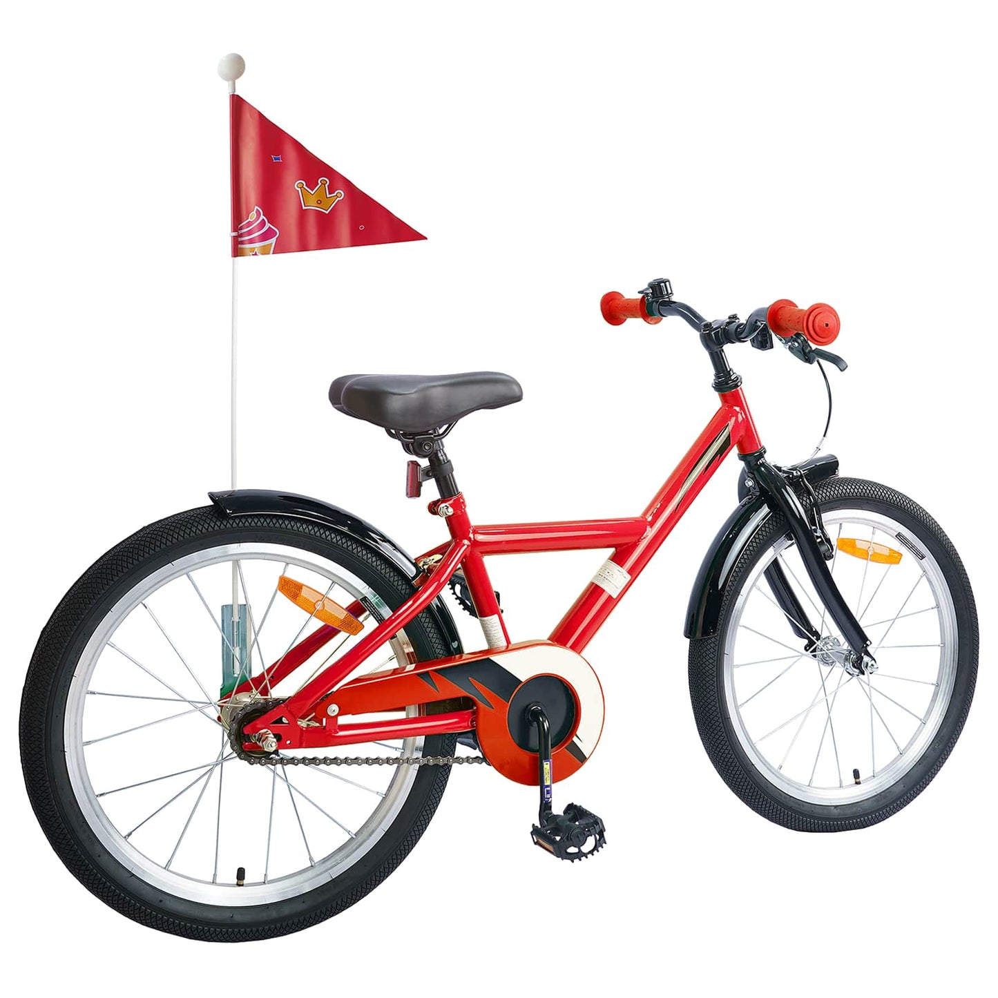 VidaXL vélo enfant 20 pouces pour 6-11 ans rouge