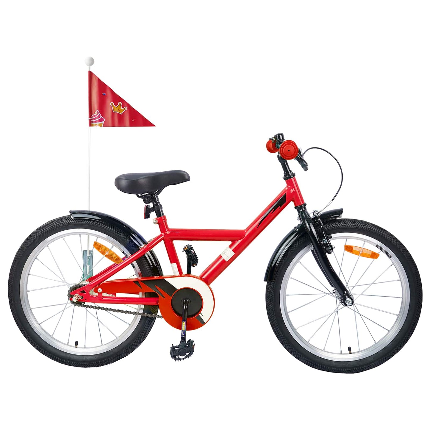 VidaXL vélo enfant 20 pouces pour 6-11 ans rouge