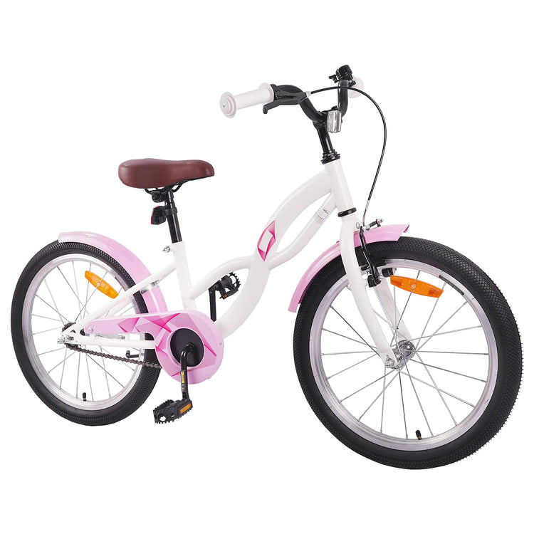 VidaXL vélo enfant 20 pouces pour 6-11 ans blanc