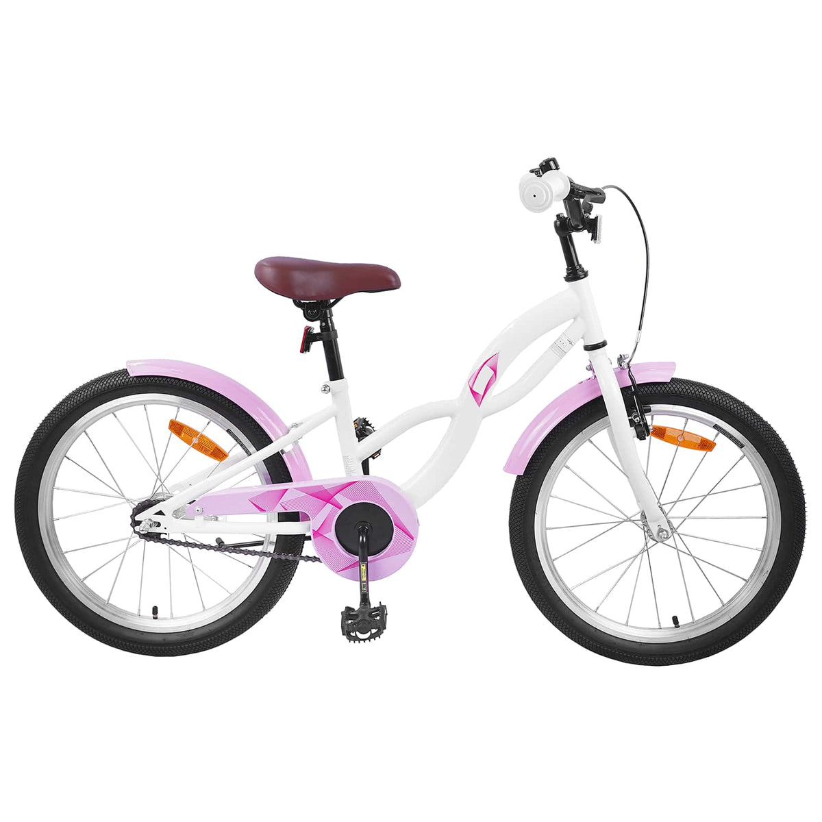 VidaXL vélo enfant 20 pouces pour 6-11 ans blanc