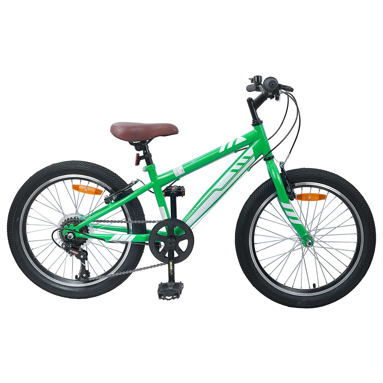 VidaXL VTT 20 pouces 6 vitesses pour 5-8 ans vert