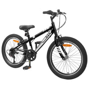 VidaXL VTT 20 pouces 6 vitesses pour 5-8 ans noir - afbeelding 2