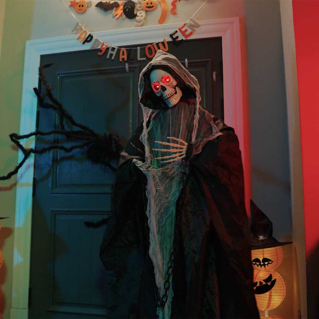 Vidaxl halloween faucheuse noir 60 x 60 x 155 cm polyester