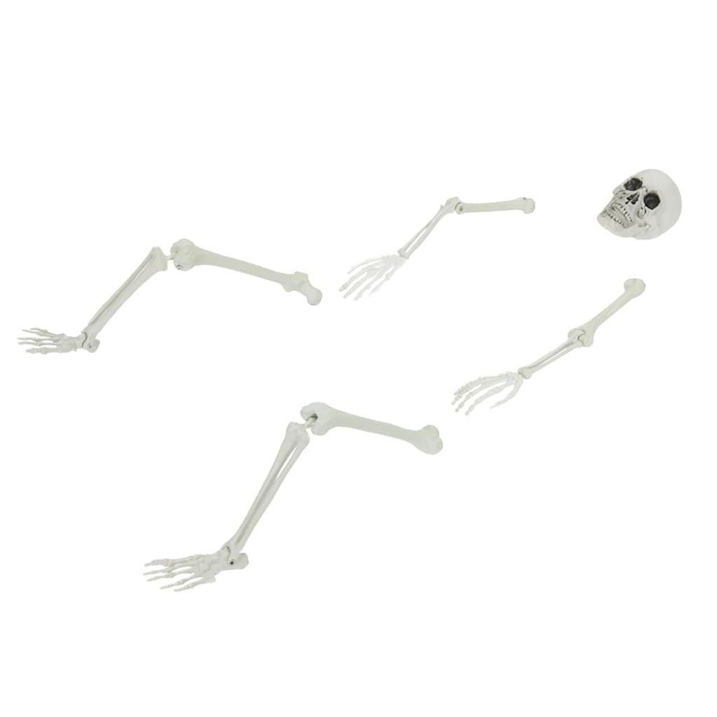 VidaXL Halloween squelette blanc 45,5 x 13 cm en plastique