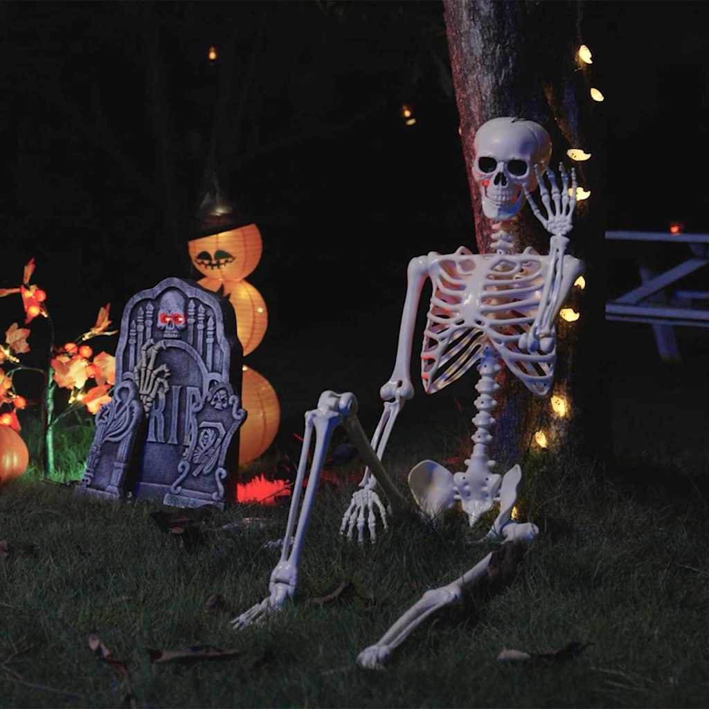 VidaXL squelette d'Halloween 2 pcs blanc 85 cm PVC