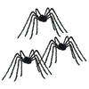 Vidaxl décoration araignée d'Halloween 3 pcs noir 200 cm polyester et acier
