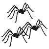 Vidaxl décoration araignée d'Halloween 3 pcs noir 150 cm polyester et acier