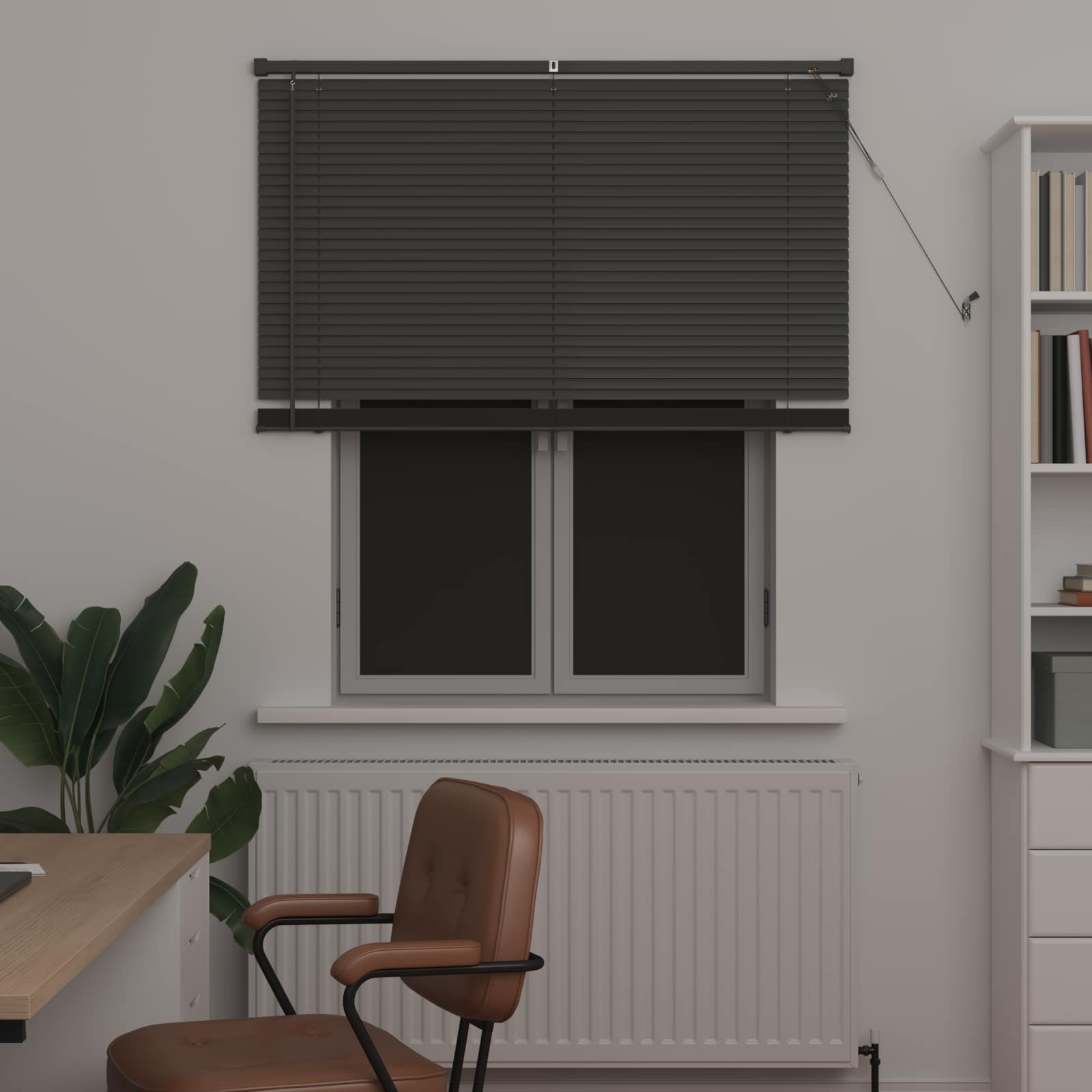 Vidaxx store vénitien réglable gris argenté 150 x 120 cm PVC
