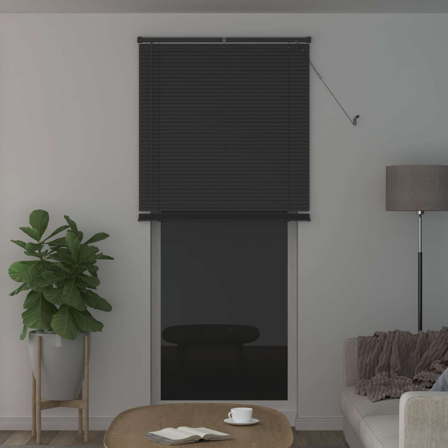 Vidaxx store vénitien réglable gris argenté 213 x 70 cm PVC