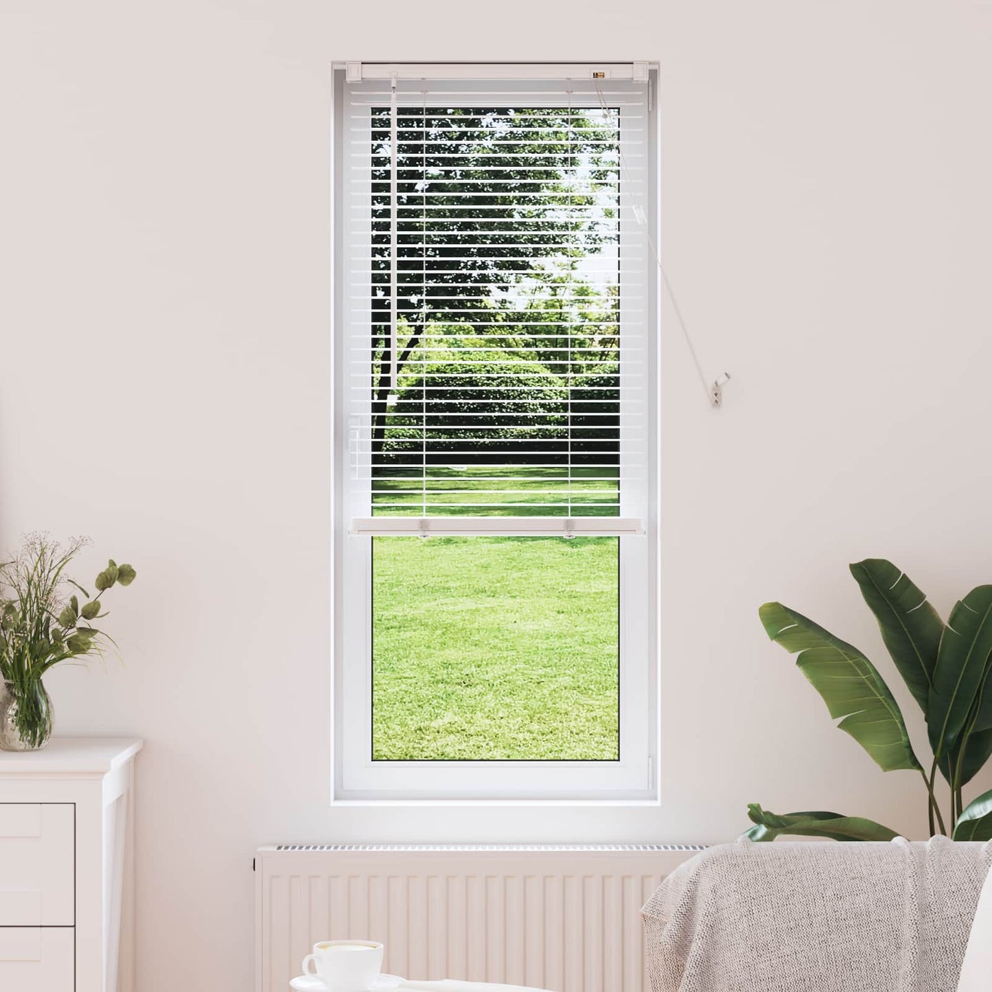 Vidaxx store vénitien orientable blanc 150 x 60 cm PVC