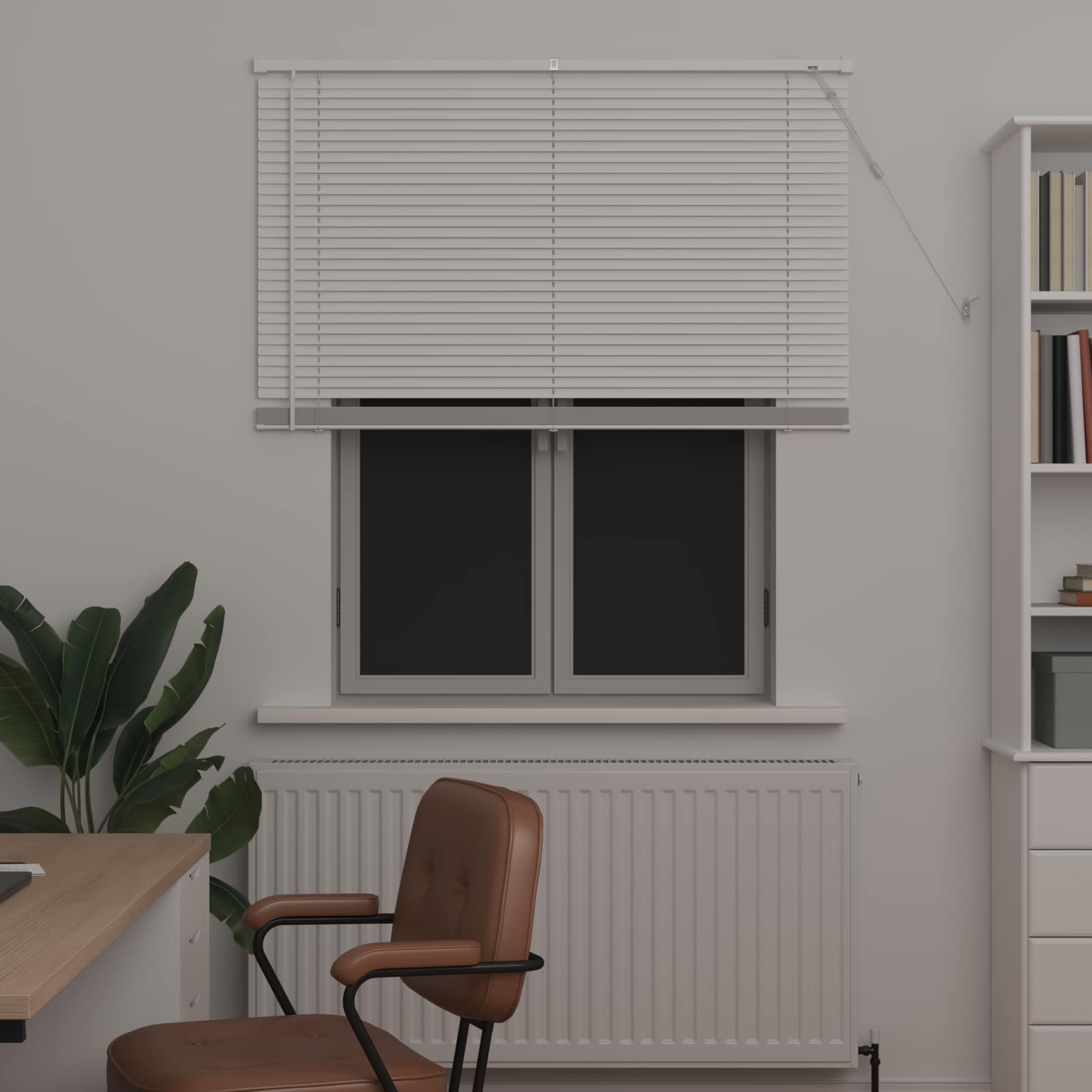 Vidaxx store vénitien orientable blanc 150 x 120 cm PVC