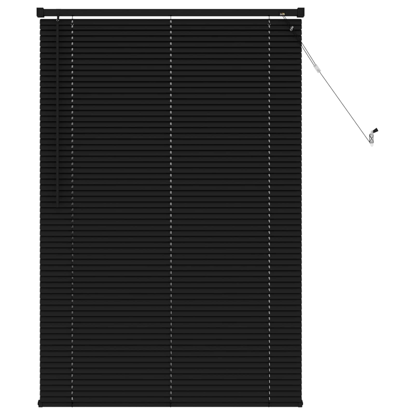 Vidaxx store vénitien réglable noir 150 x 100 cm PVC