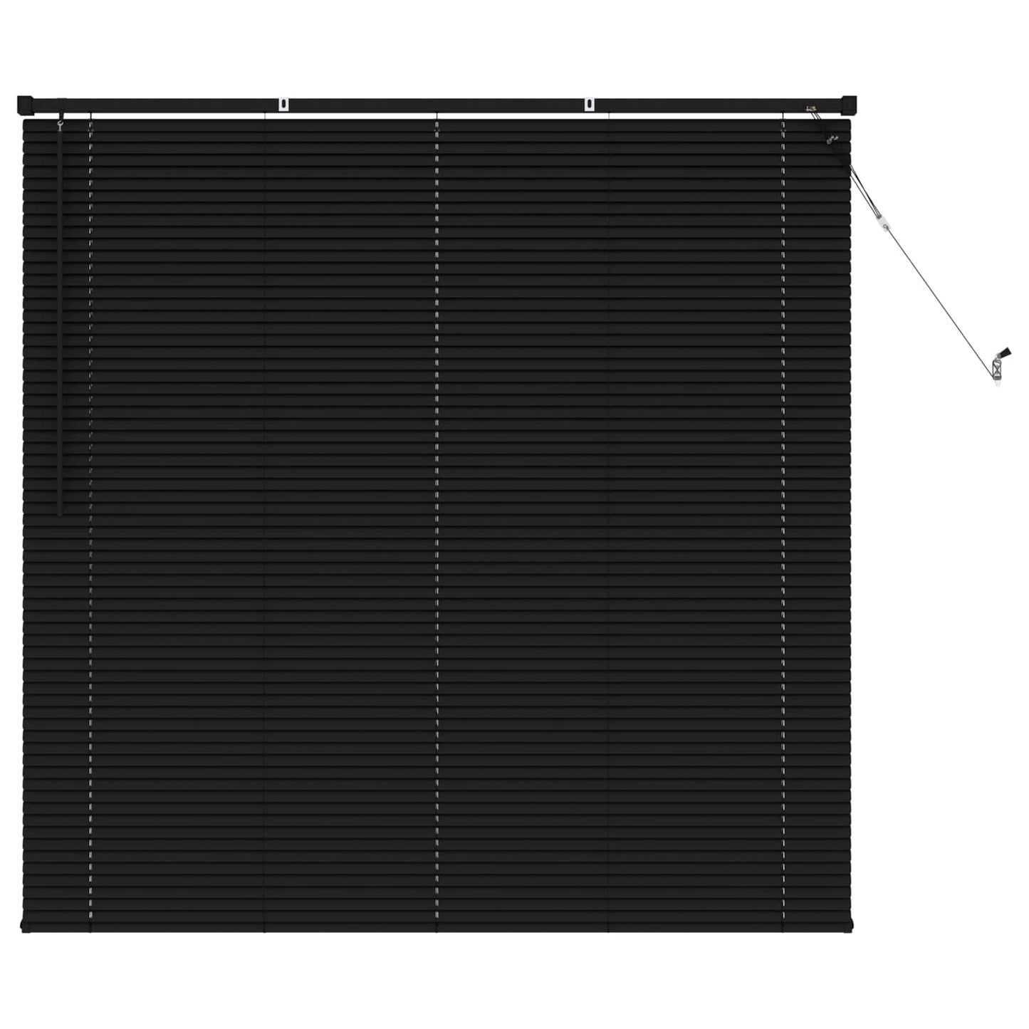 Vidaxx store vénitien réglable noir 150 x 140 cm PVC