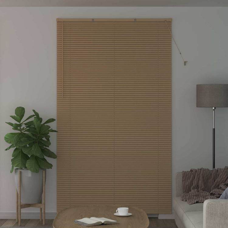 Vidaxx store vénitien marron clair avec motif 213 x 130 cm PVC