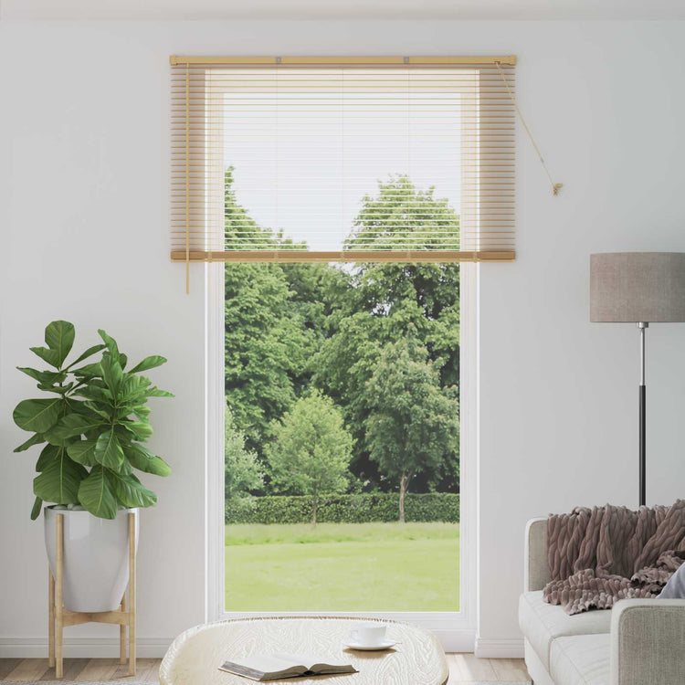 Vidaxx store vénitien marron clair avec motif 213 x 140 cm PVC