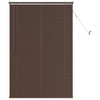 Vidaxx store vénitien marron foncé avec motif 150 x 80 cm PVC