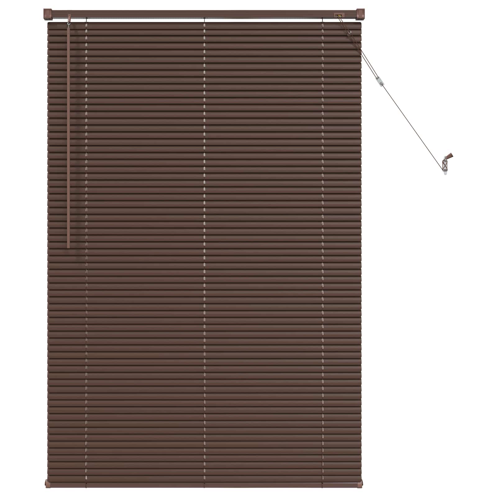 Vidaxx store vénitien marron foncé avec motif 150 x 80 cm PVC