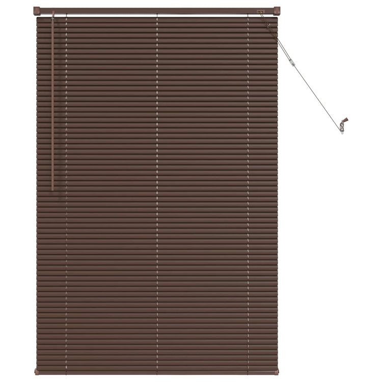 Vidaxx store vénitien marron foncé avec motif 150 x 100 cm PVC