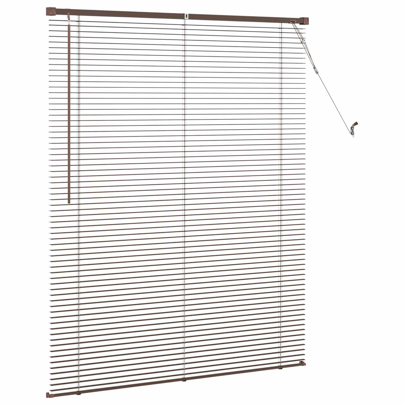 Vidaxx store vénitien marron foncé avec motif 150 x 110 cm PVC