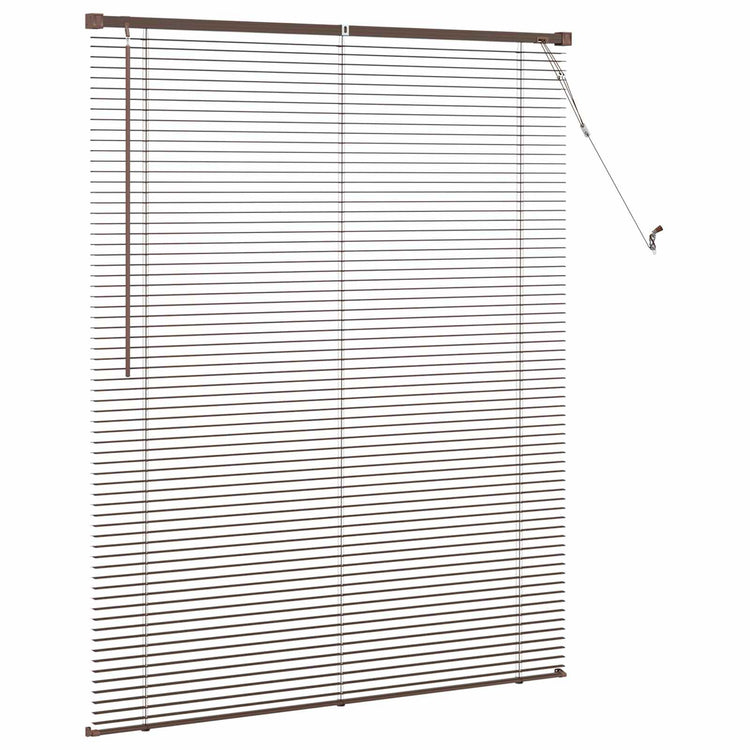 Vidaxx store vénitien marron foncé avec motif 150 x 110 cm PVC
