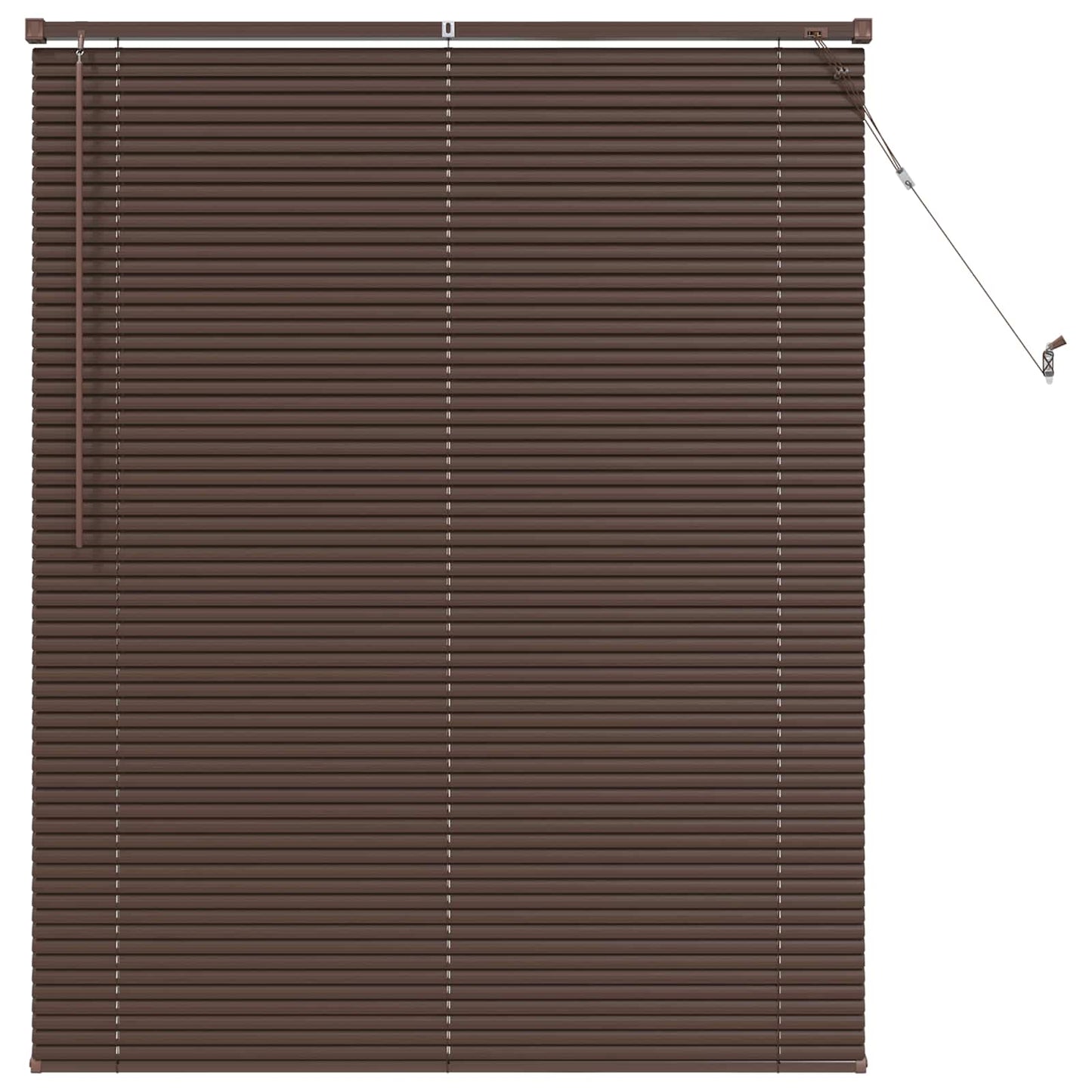 Vidaxx store vénitien marron foncé avec motif 150 x 120 cm PVC