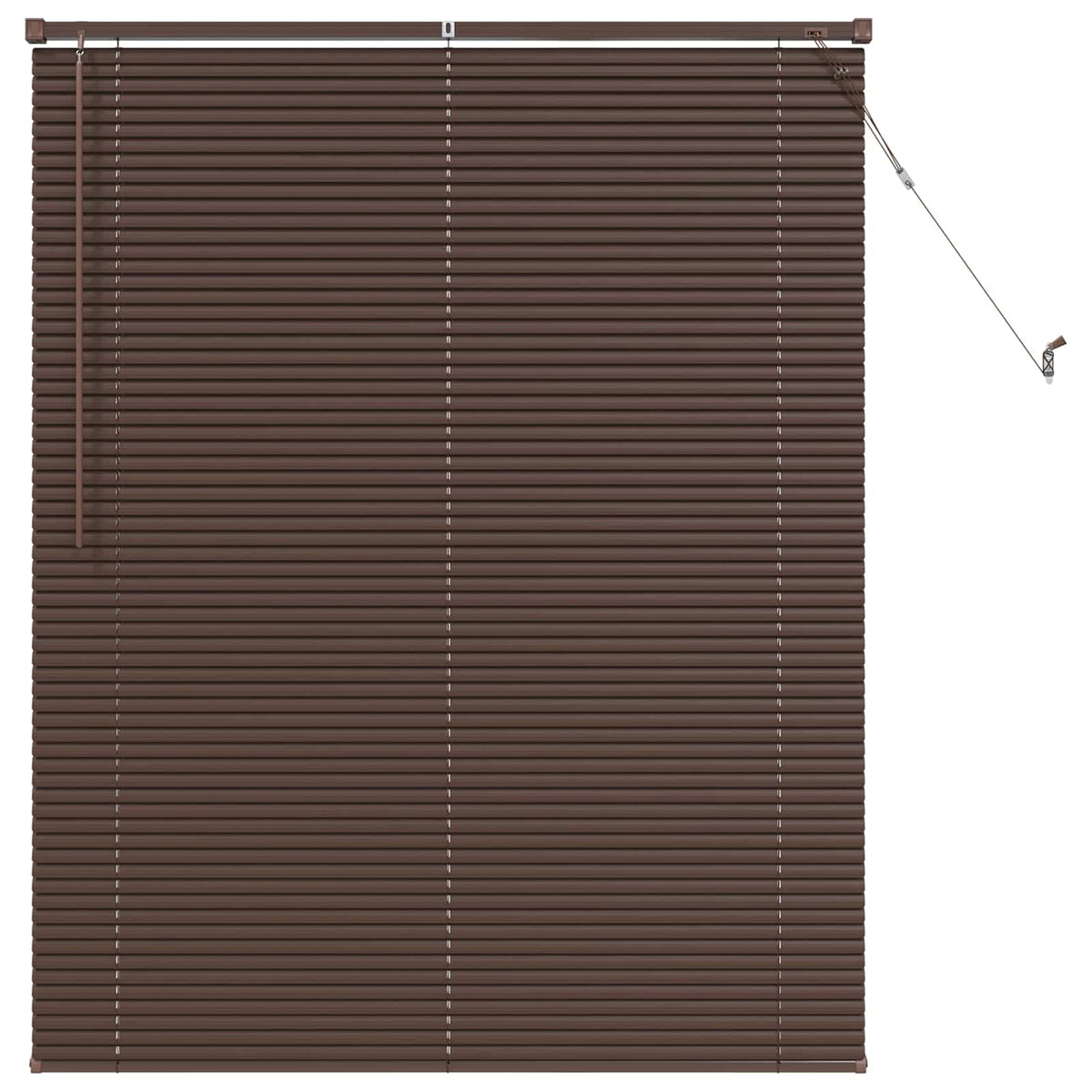 Vidaxx store vénitien marron foncé avec motif 150 x 120 cm PVC