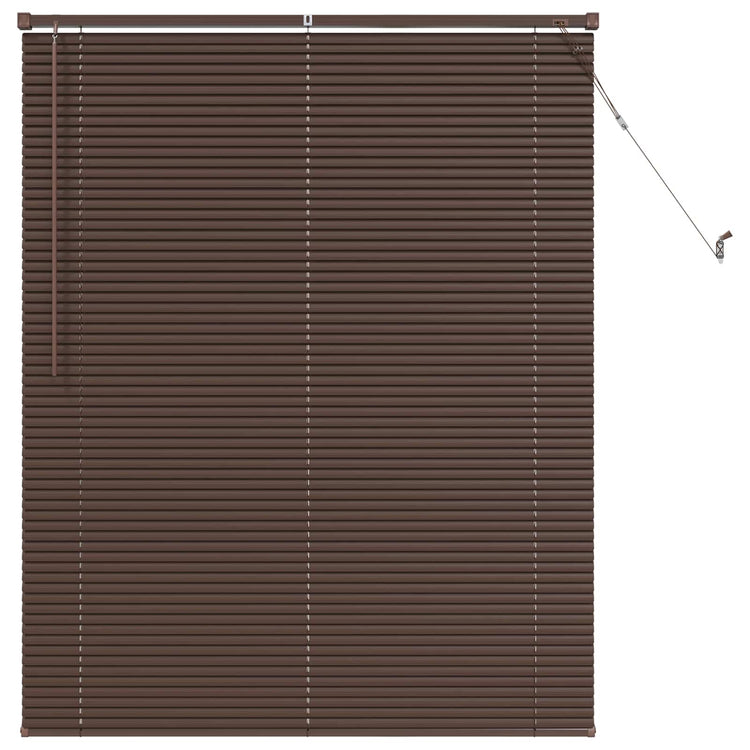 Vidaxx store vénitien marron foncé avec motif 150 x 120 cm PVC