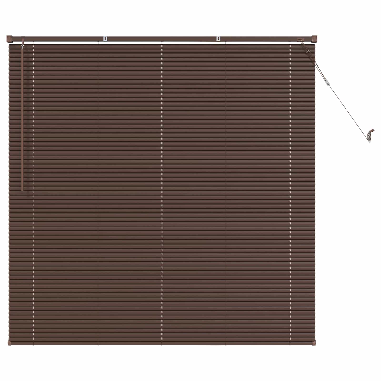 Vidaxx store vénitien marron foncé avec motif 150 x 130 cm PVC