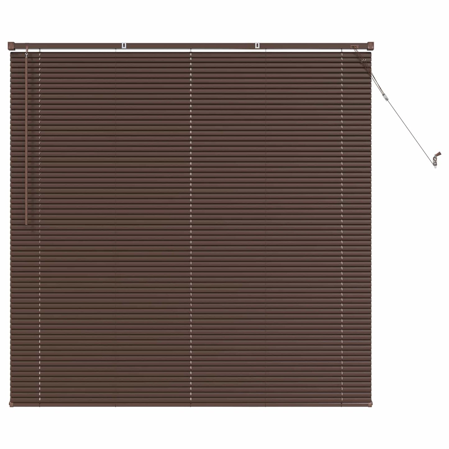 Vidaxx store vénitien marron foncé avec motif 150 x 140 cm PVC