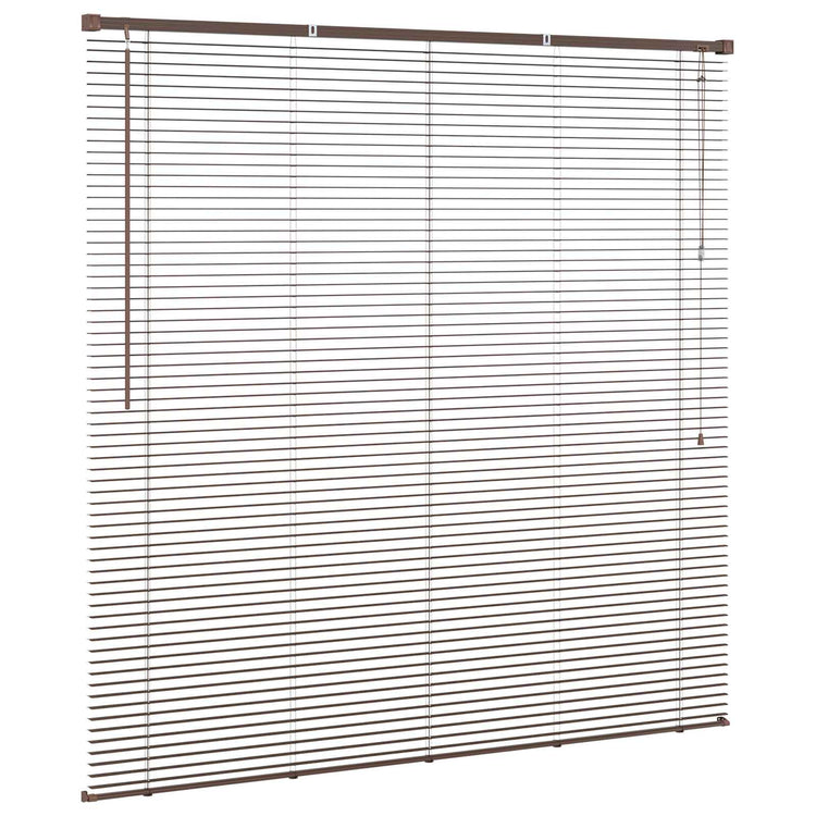 Vidaxx store vénitien marron foncé avec motif 150 x 150 cm PVC