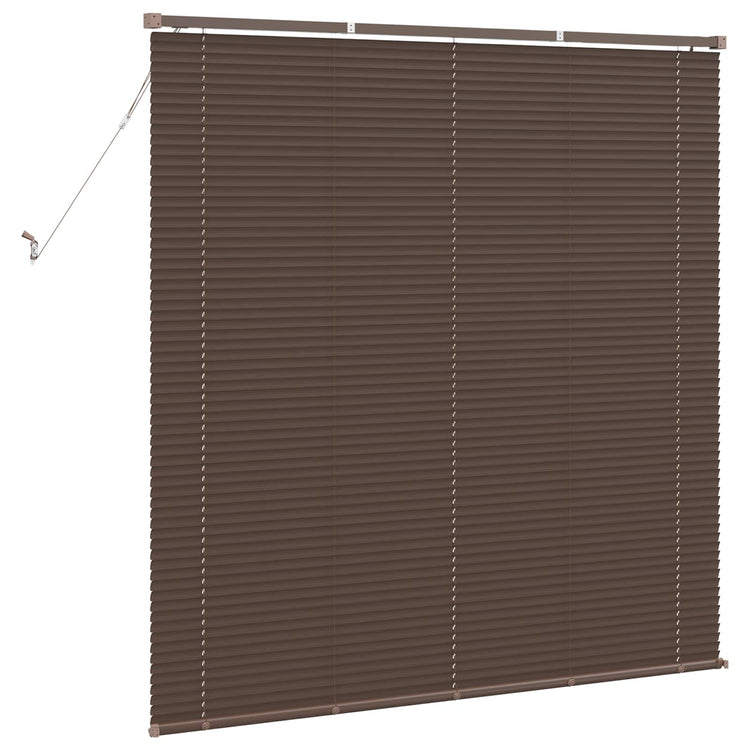 Vidaxx store vénitien marron foncé avec motif 150 x 150 cm PVC
