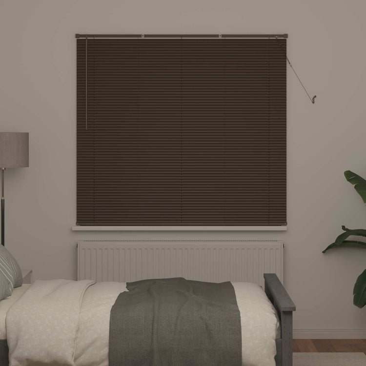 Vidaxxl store marron foncé avec motif bois 160 x 150 cm PVC