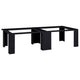 Vidaxl socle pour machine à laver 2 pcs noir 127 x 54,5 x 32,5 cm acier