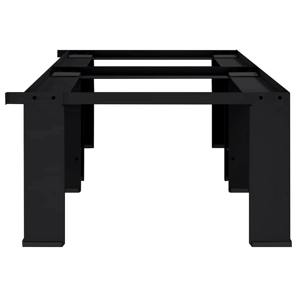 Vidaxl socle pour machine à laver 2 pcs noir 127 x 54,5 x 32,5 cm acier