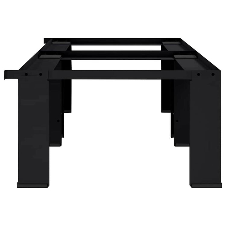 Vidaxl socle pour machine à laver 2 pcs noir 127 x 54,5 x 32,5 cm acier