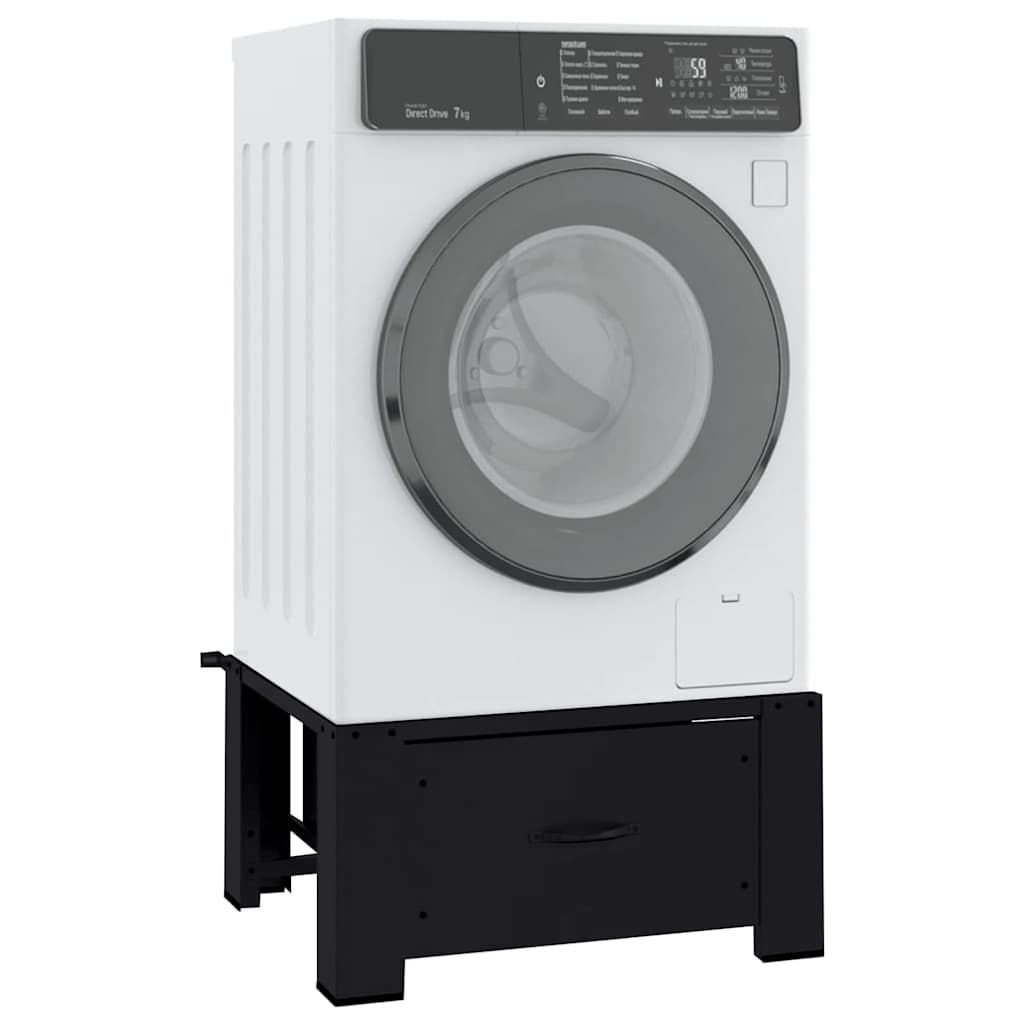 Vidaxx socle pour machine à laver noir 64 x 55 x 32,5 cm acier