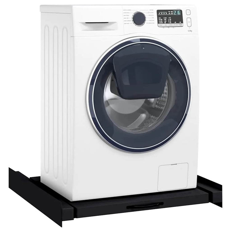 Vidaxx étagère intermédiaire pour machine à laver noir 60 x 60 x 8 cm en acier
