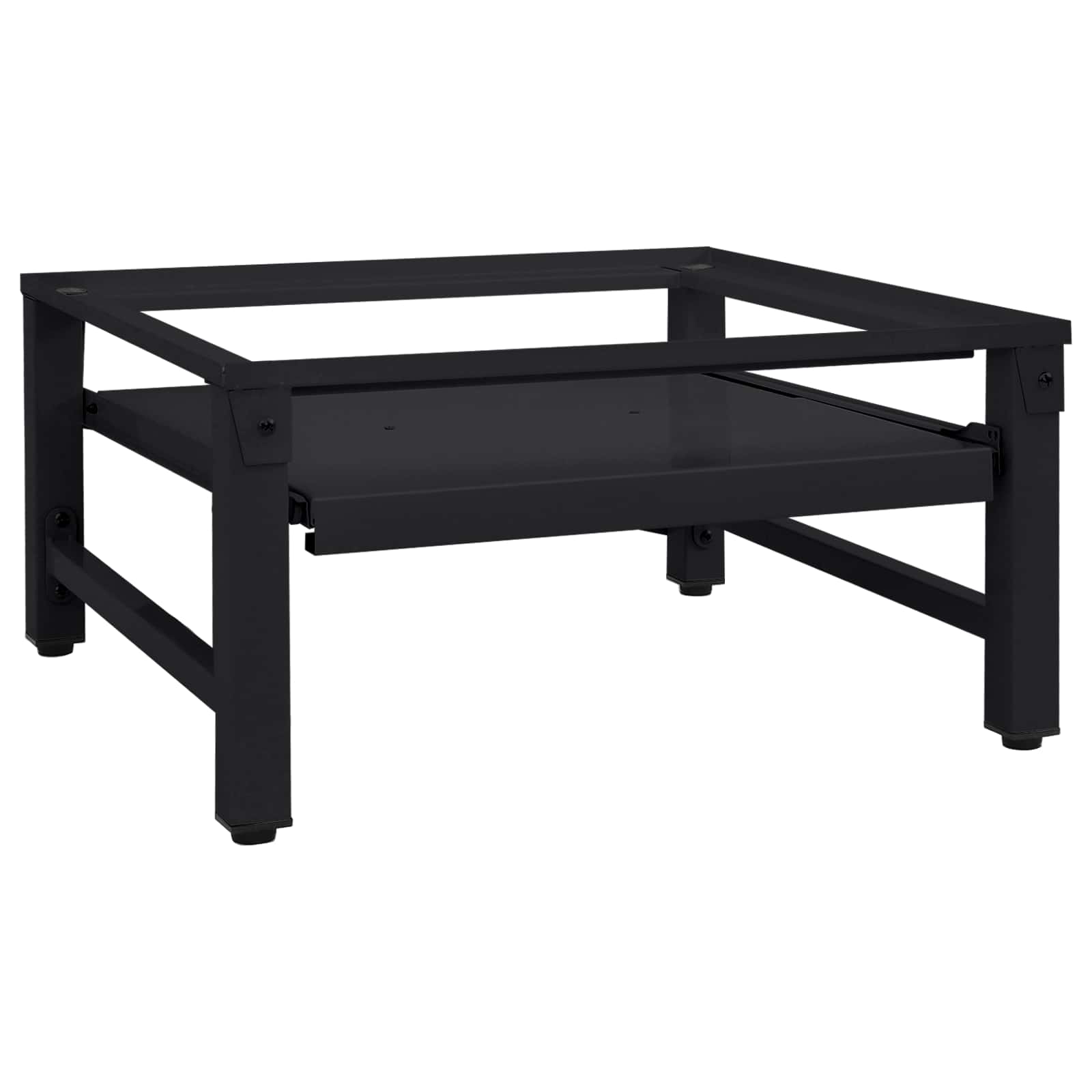 Vidaxl socle pour machine à laver noir 62 x 60,5 x 32,5 cm acier