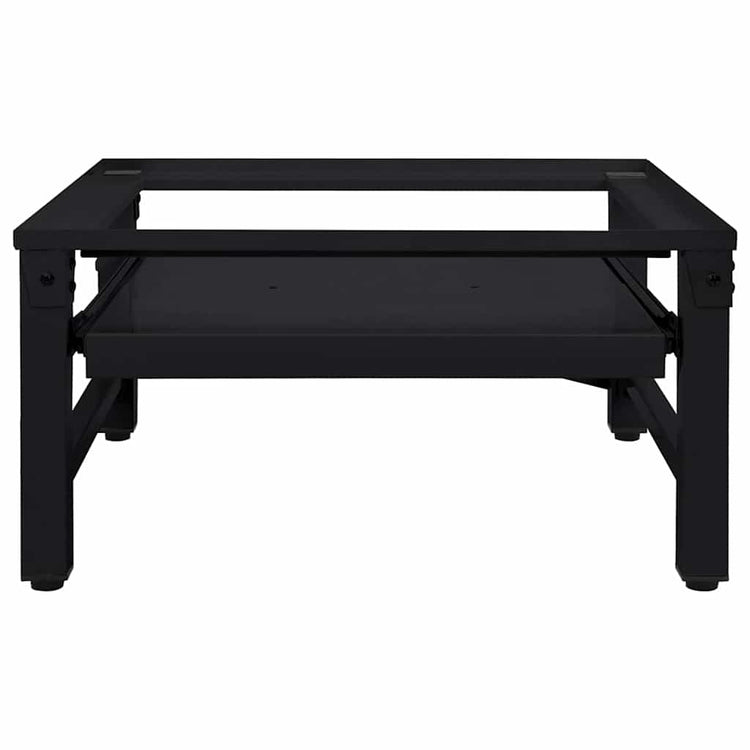 Vidaxl socle pour machine à laver noir 62 x 60,5 x 32,5 cm acier