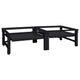 Vidaxl socle pour machine à laver 2 pcs noir 124,5 x 61,5 x 32,5 cm acier