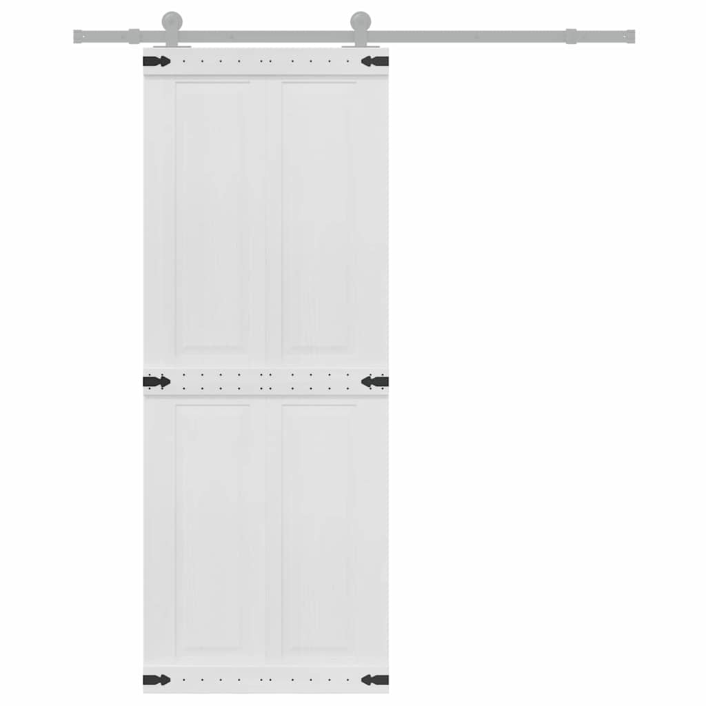 Vidaxx porte corona blanc 80 x 210 cm bois d'ingénierie