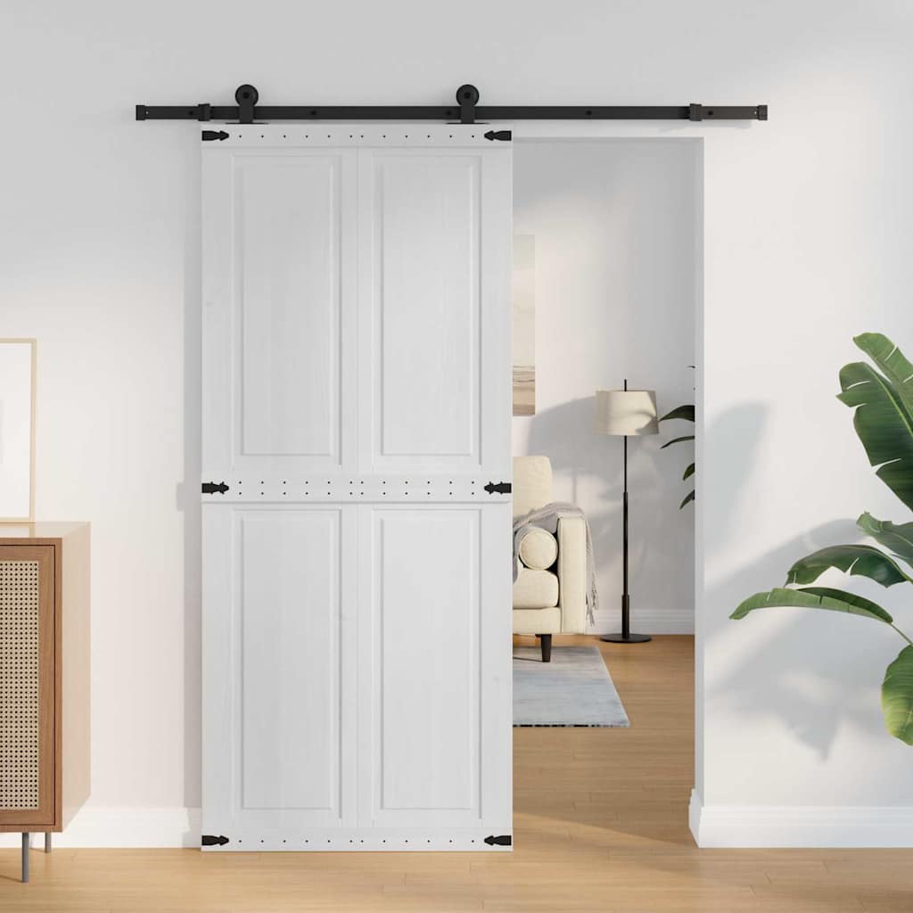 Vidaxx porte corona blanc 90 x 210 cm bois d'ingénierie