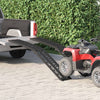 Vidaxl rampe moto 680 kg 2 pcs noir 222 x 28 x 5 cm aluminium