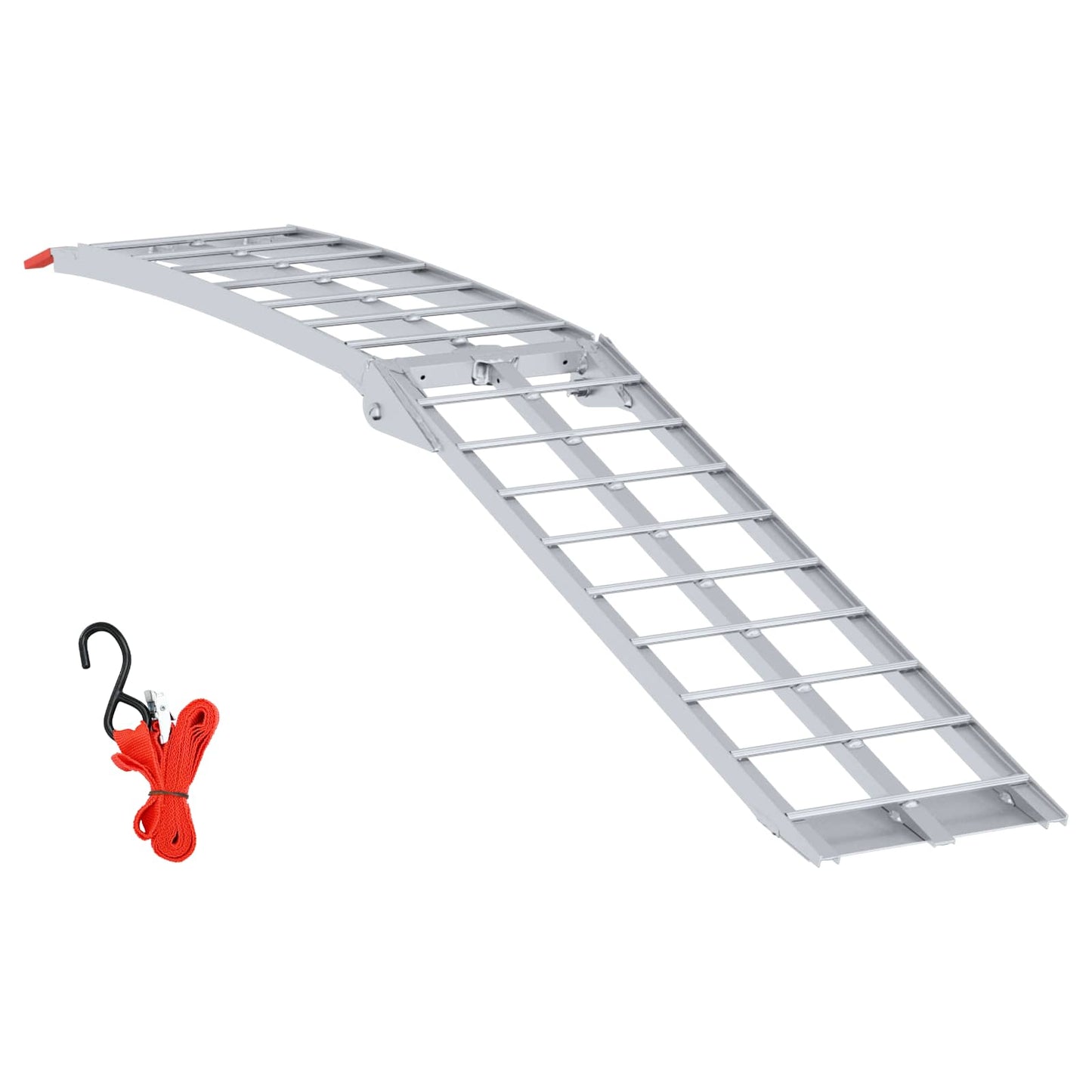 Vidaxl rampe de moto argent 180 x 28 x 5 cm aluminium
