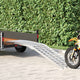 Vidaxl rampe moto 680 kg argent 230 x 44 x 5 cm aluminium