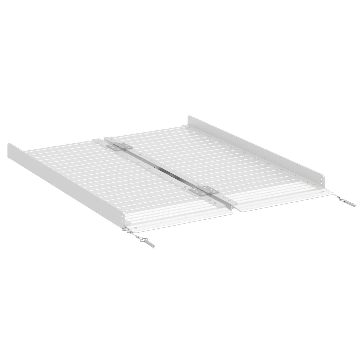 VidaXL rampe pour fauteuil roulant 270 kg argent 92 x 73 x 5 cm aluminium