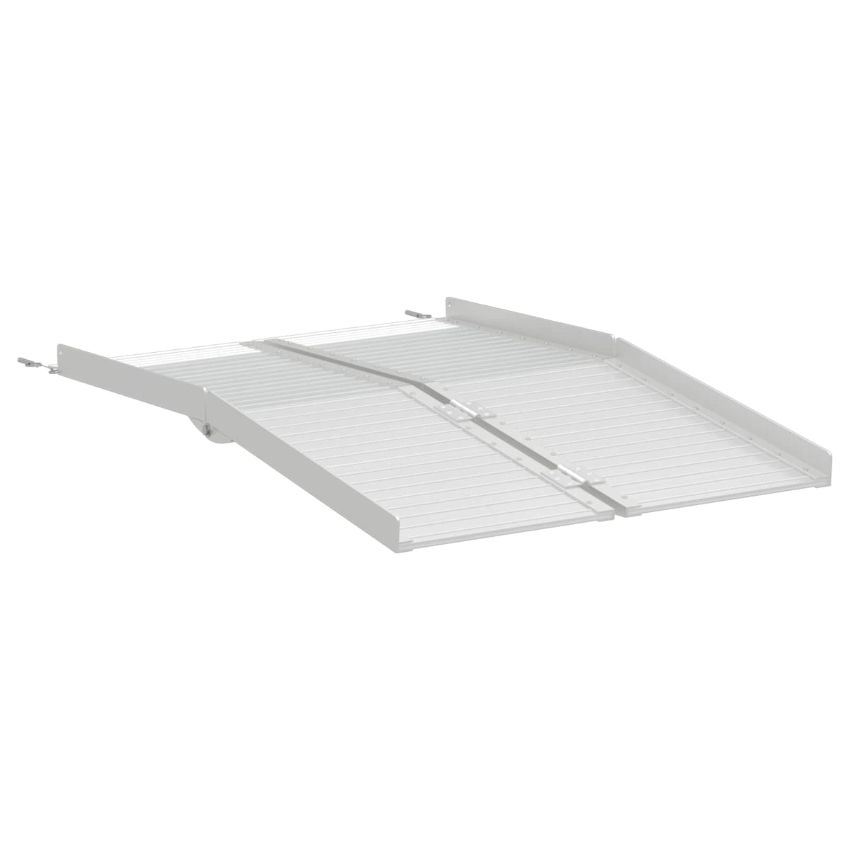 VidaXL rampe pour fauteuil roulant 270 kg argent 92 x 73 x 5 cm aluminium