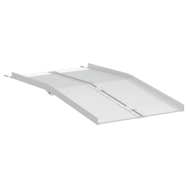 VidaXL rampe pour fauteuil roulant 270 kg argent 92 x 73 x 5 cm aluminium