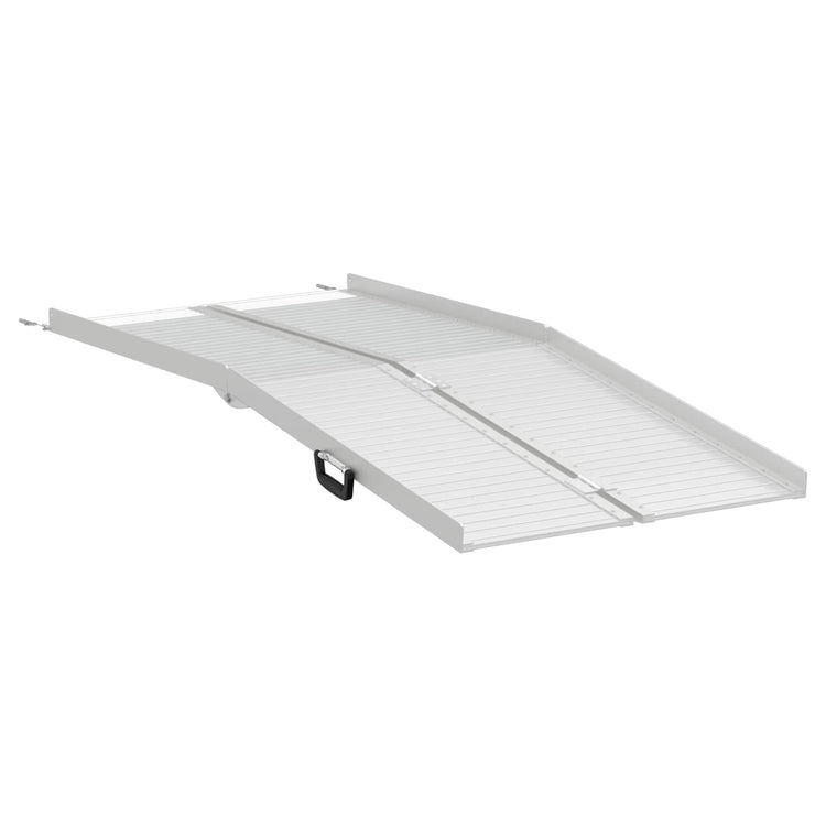 VidaXL rampe pour fauteuil roulant 270 kg argent 92 x 73 x 5 cm aluminium