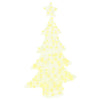 VidaXL Sapin de Noël avec 100 LED blanc chaud 120 cm acrylique
